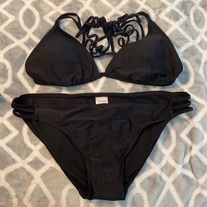 Black Target Bathing Suit